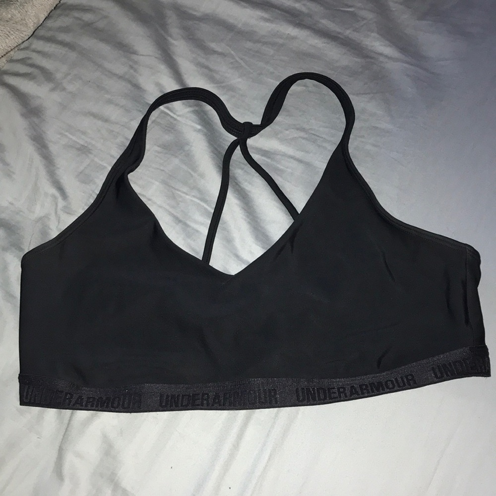 Under Armour black sports bra